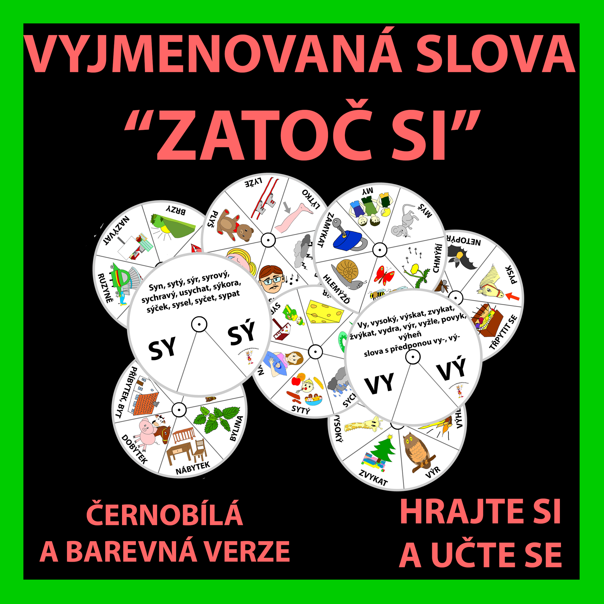 Vyjmenovaná slova ZATOČ SI Český jazyk gramatika UčiteléUčitelům cz